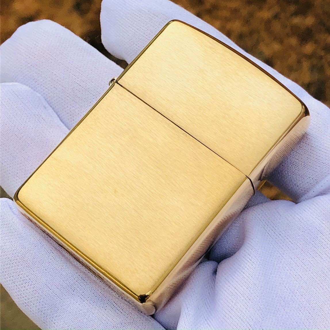 Bật lửa zippo armor brass phay xước chính hãng usa mỹ