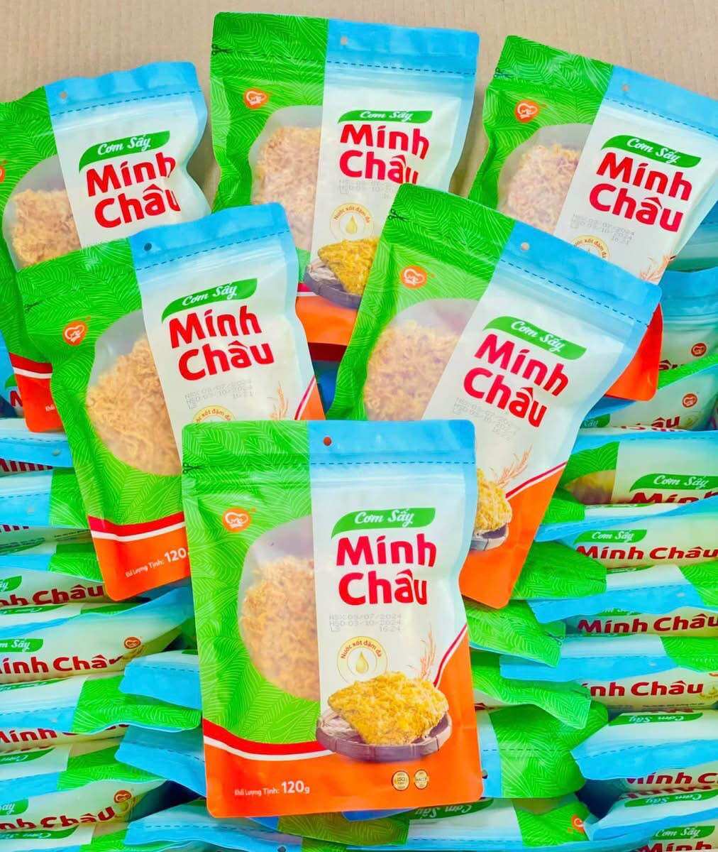 [Combo 4 tặng 1 túi] Cơm cháy Minh Châu chà bông đậm vị giòn tan