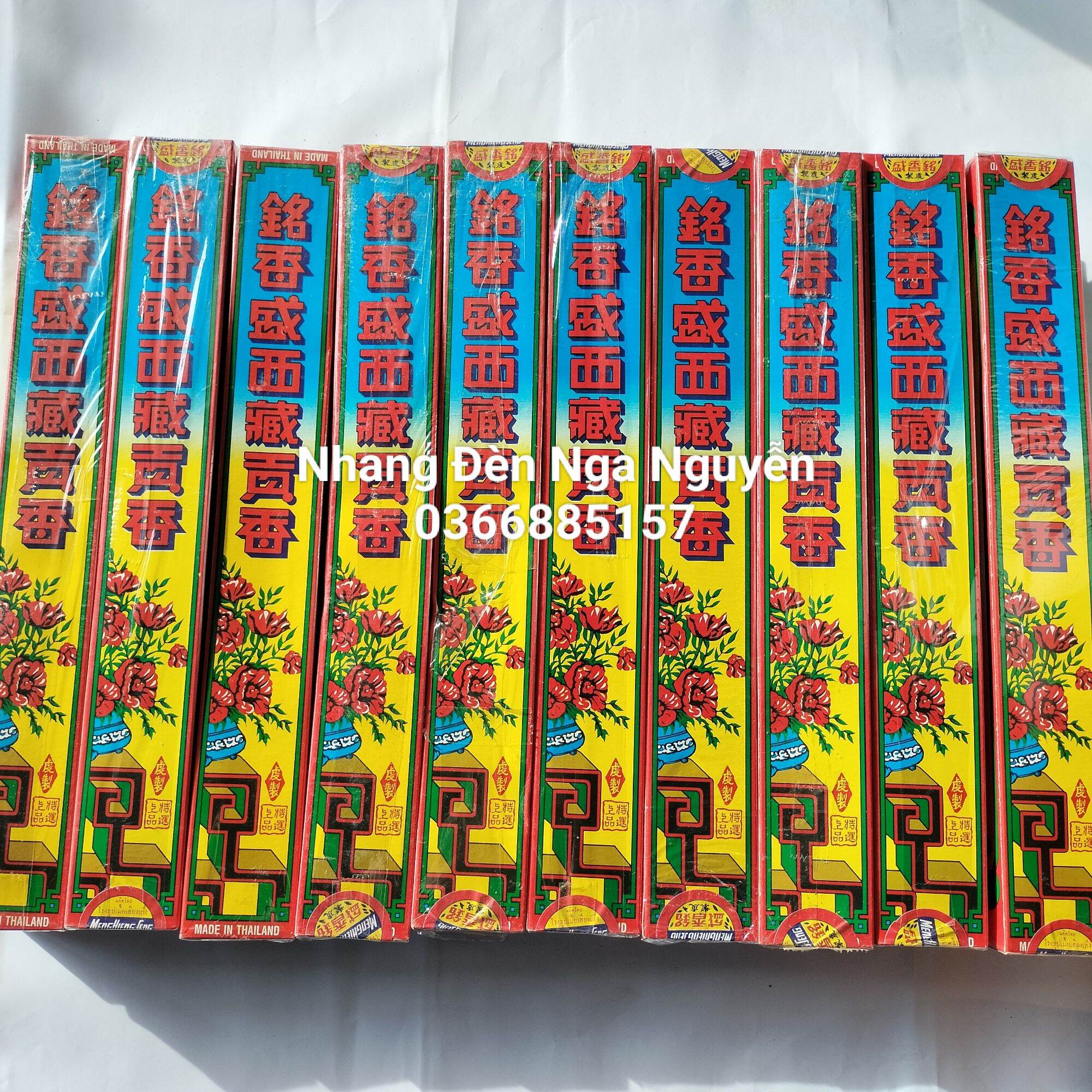Nhang đen Meng Hieng Seng Thái Lan/Nhang thơm Đặc Biệt (45 cây)