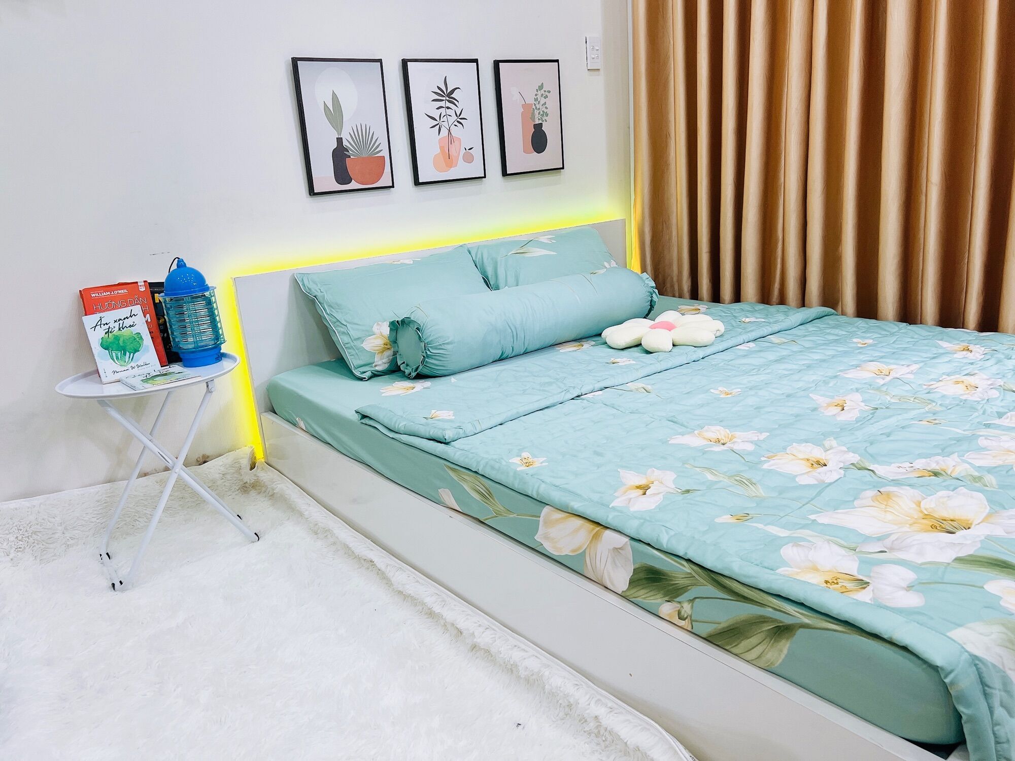 Bộ chăn ga gối lụa Tencel cao cấp mềm mịn thoáng mát