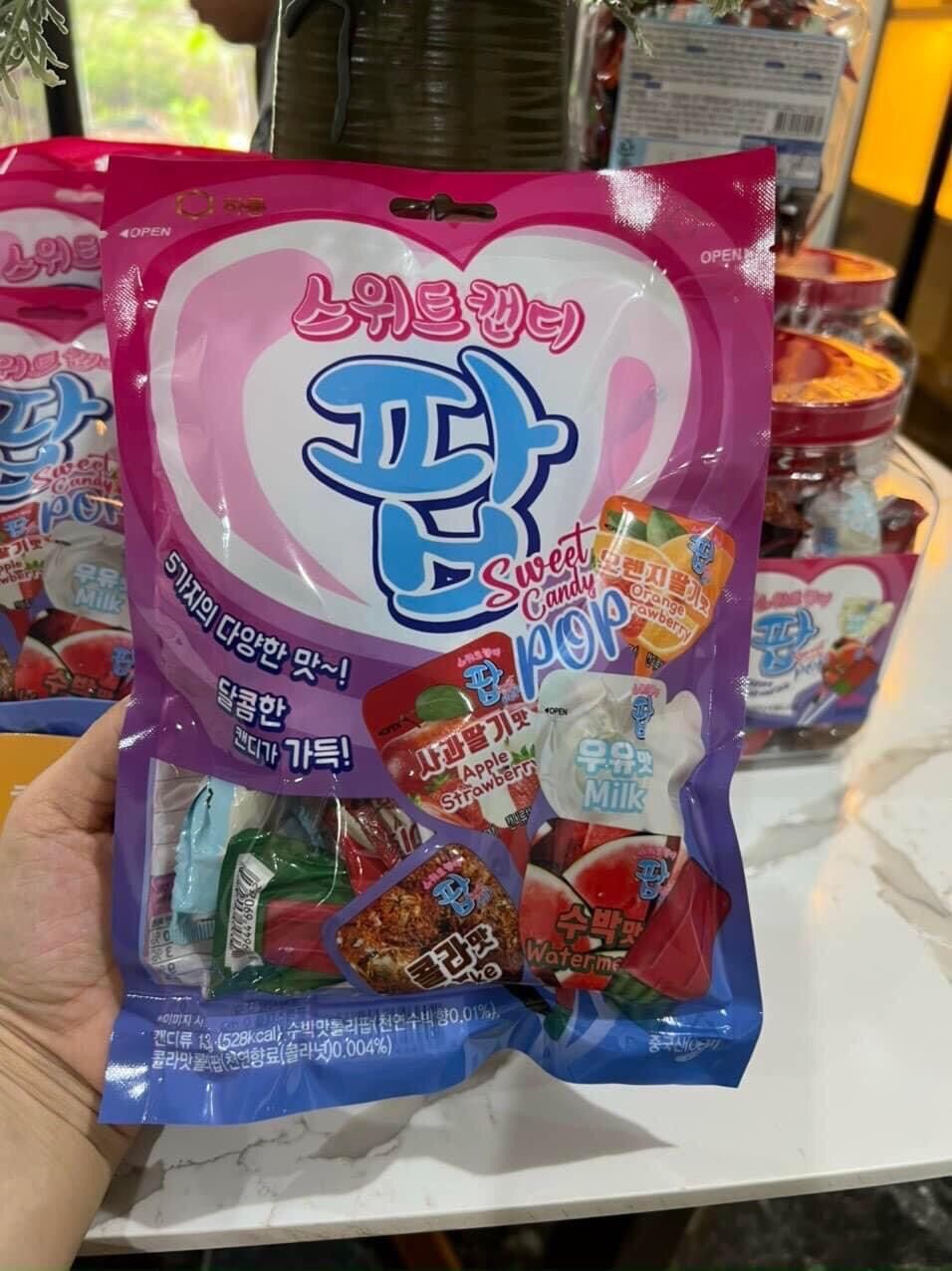Kẹo mút Lolipop vị trái cây Hàn Quốc 39k
