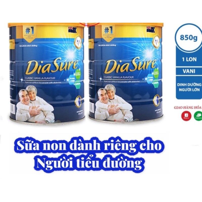 Sữa diasure combo 2 lon 850gr sữa non diasure
