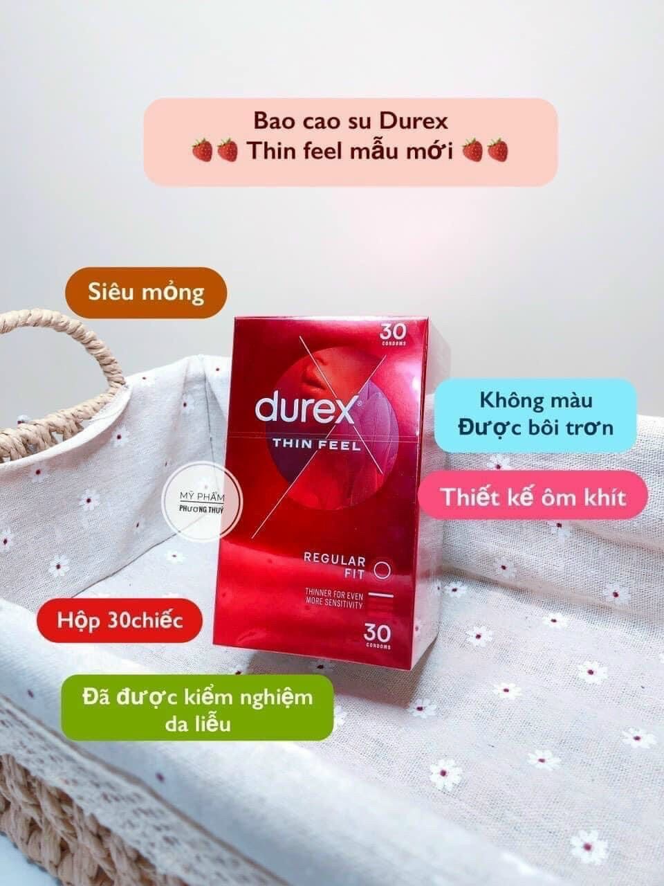 Hộp 10 cái . bao cao su durex