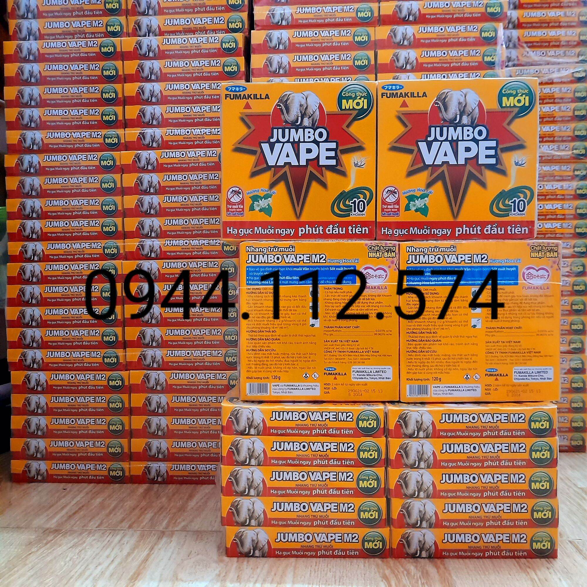 LỐC 10 HỘP NHANG MUỖI JUMBO HƯƠNG LÀI