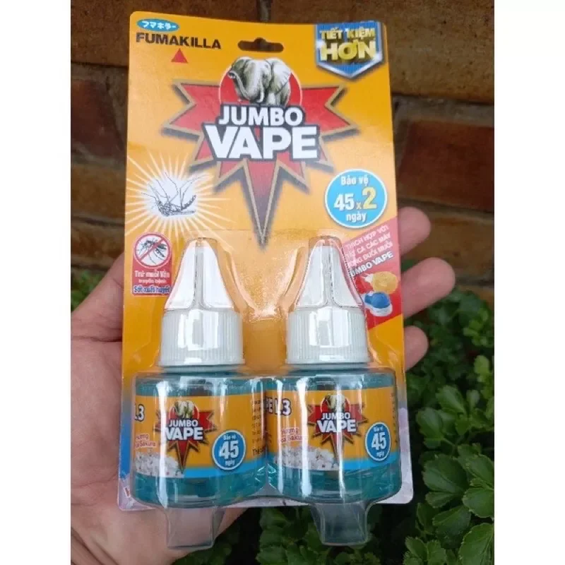 Bộ đôi tinh dầu đuổi muỗi Jumbo Vape hương Sakura