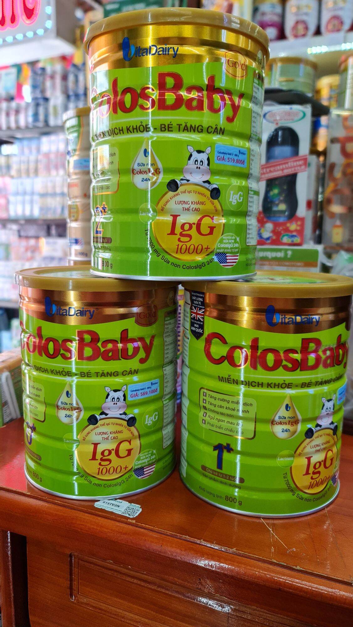Sữa Colos Gold 2+ 800gr (quét mã tích xu,date 2026)
