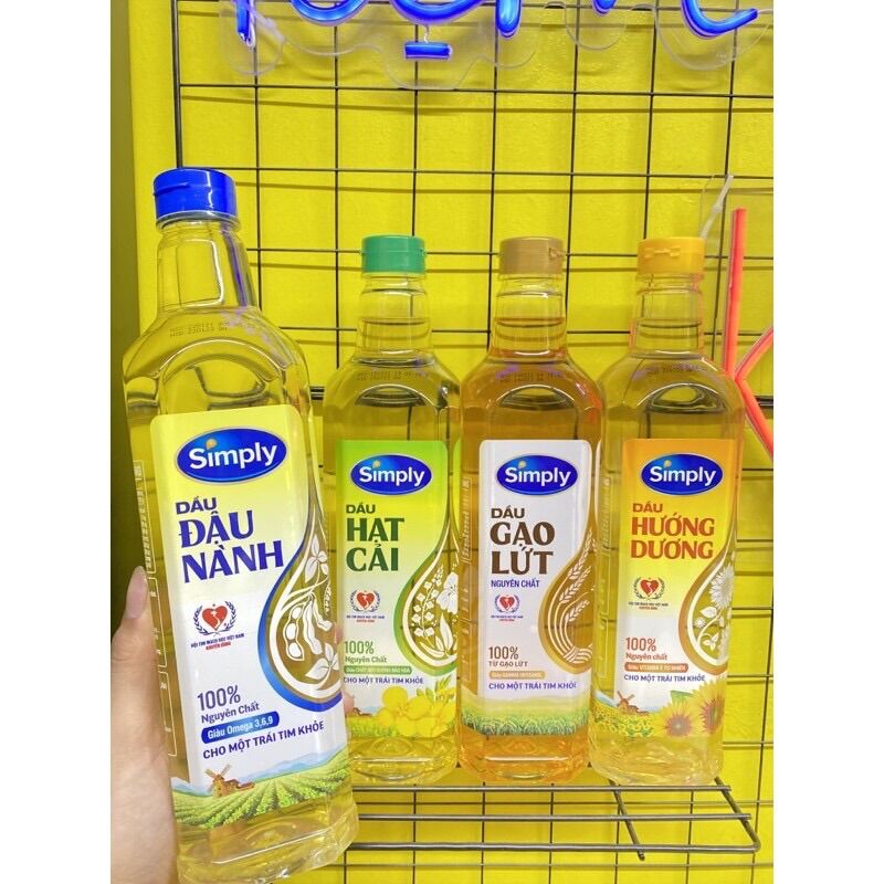 Dầu ăn Simply chai 1 lít