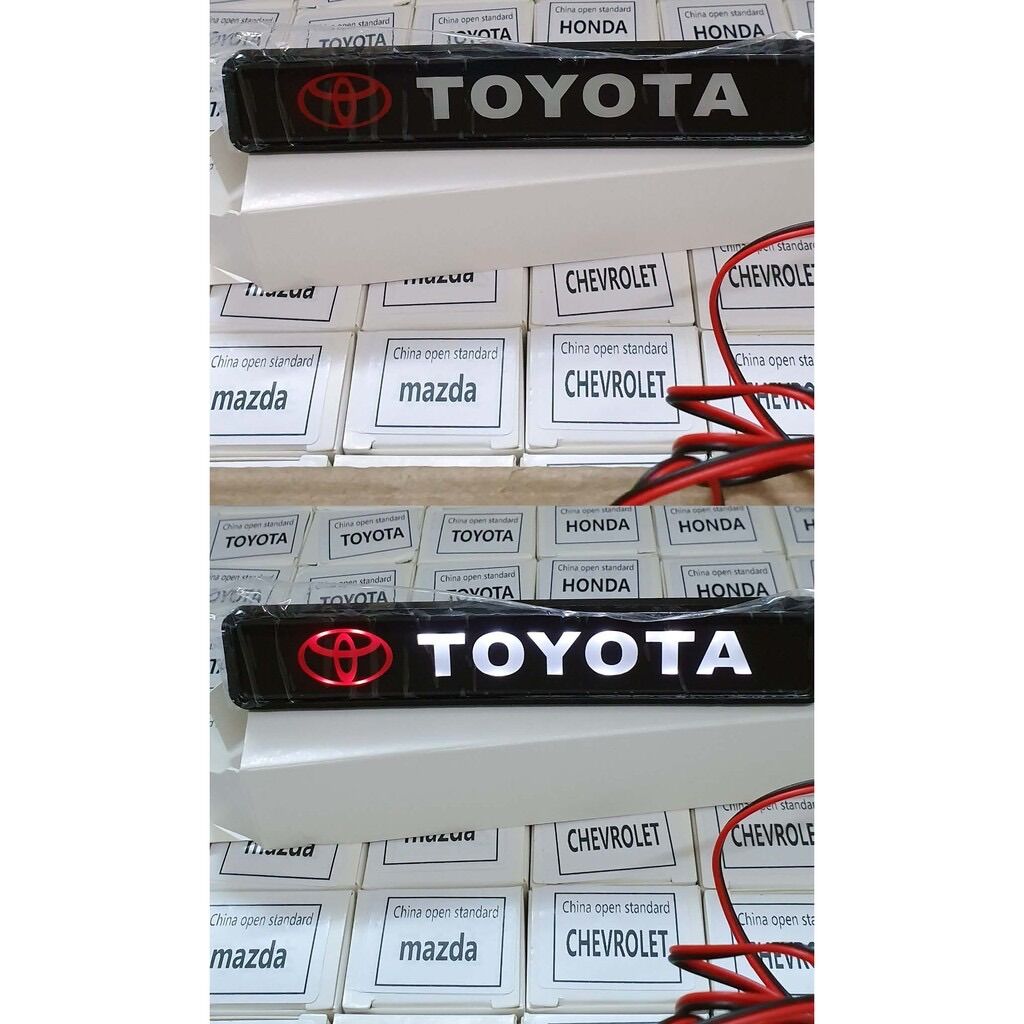 Logo đèn led kẹp mặt ca lăng xe hơi độc đáo lạ mắt