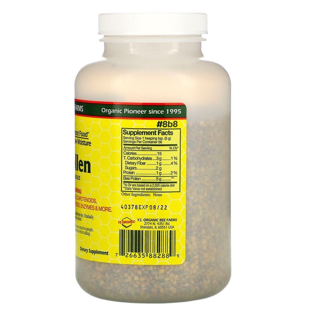 Phấn ong Bee Pollen Y.S. ECO BEE FARMS USA