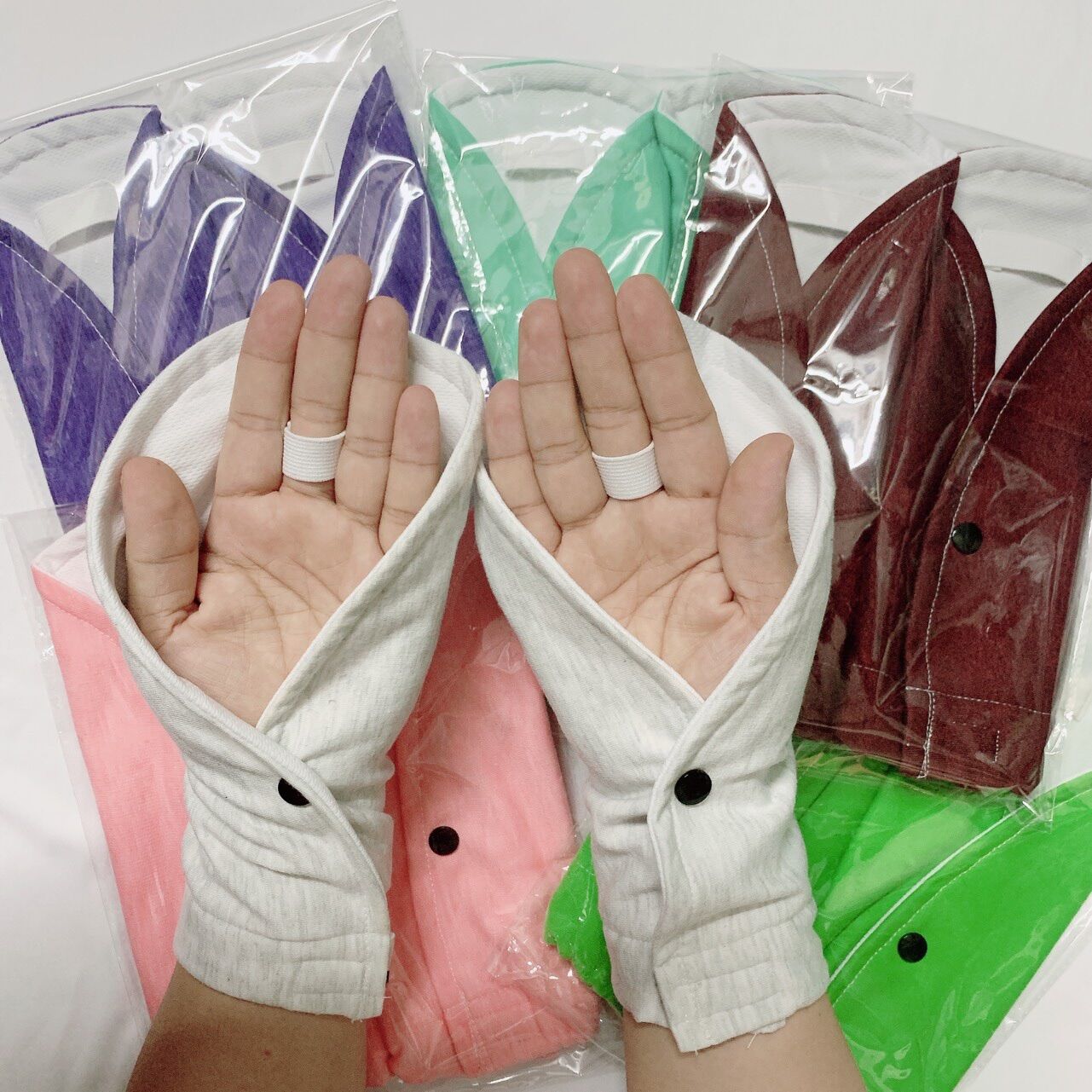 Fashion women non-finger gloves sun protection gloves [Nope fashion]