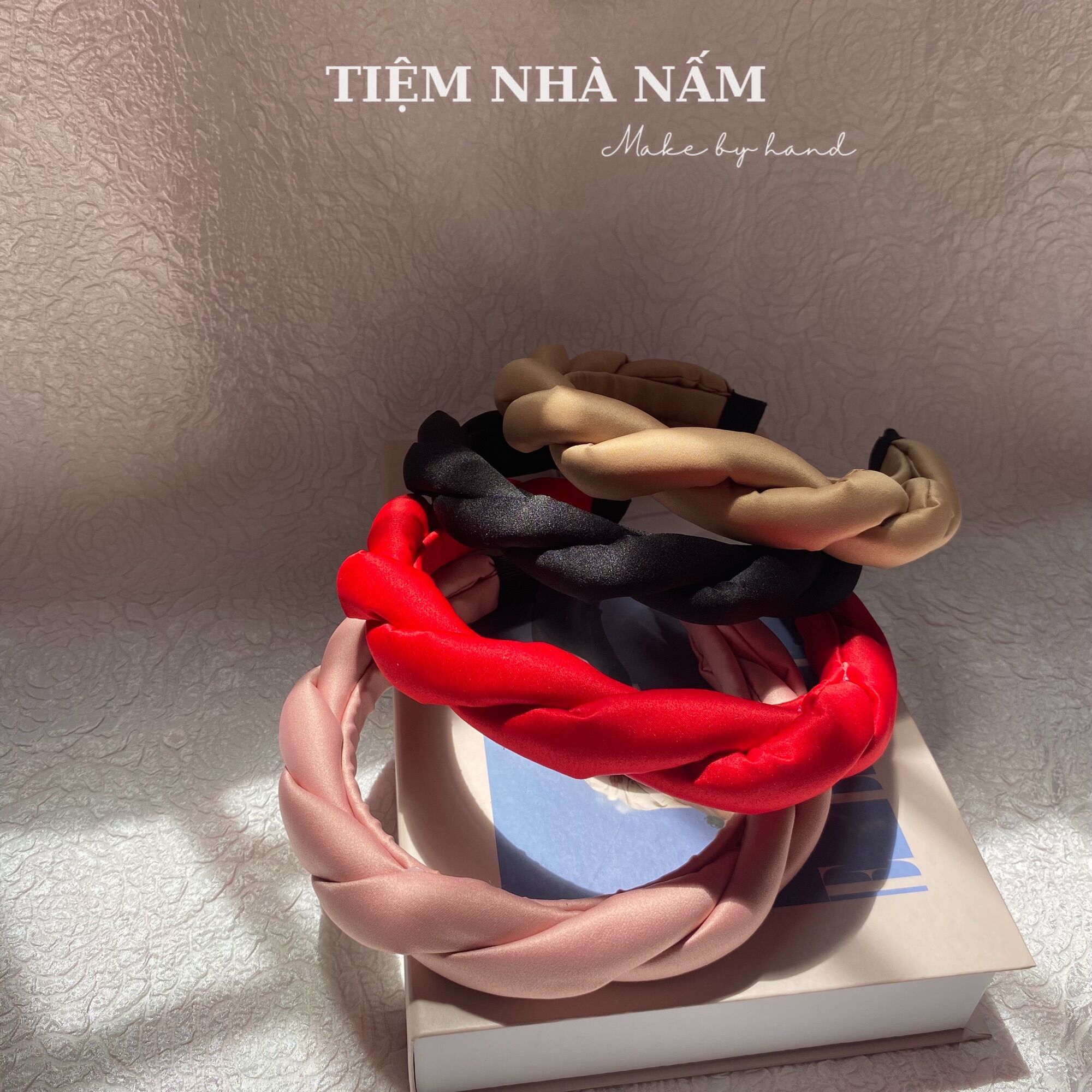 🎀 BỜM/ MẤN CÀI TÓC XOẮN PHỒNG THANH LỊCH - [ Nhà Nấm handmade ]