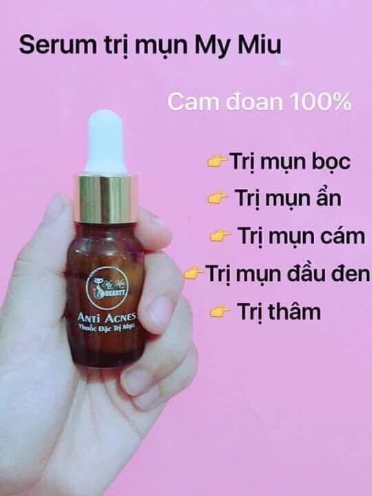 Chấm mụn MyMiu giảm mụn thâm, trị mụn viêm, giảm đỏ và đau, kem mụn giúp giảm mụn ẩn hiệu quả.