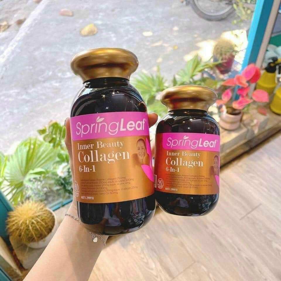 Viên Uống Collagen 6 in 1 Spring Leaf Inner Beauty Úc