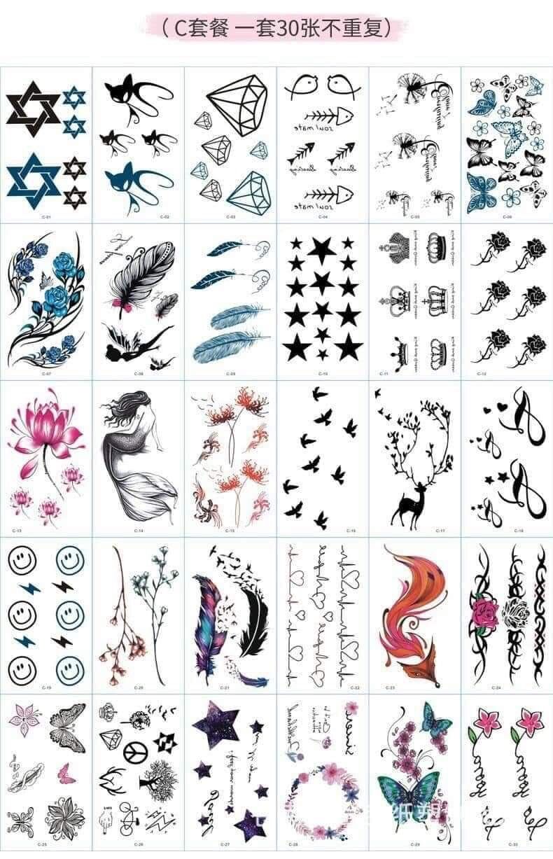 [RẺ VÔ ĐỊCH] Tấm Dán Xăm Tatoo Độc Đáo