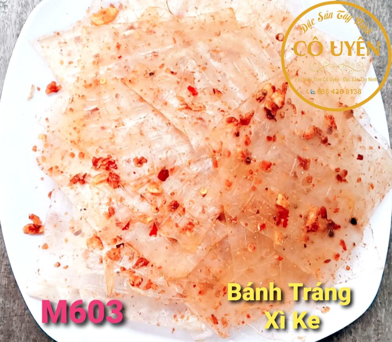 Bánh tráng xì ke (Muối nhuyễn + tỏi phi) [0,5kg]