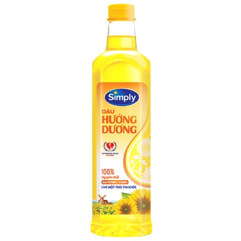 Dầu hướng dương simply 1l