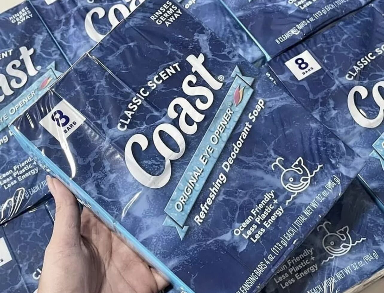 Xà bông cục Coast lốc 8 cục của Mỹ