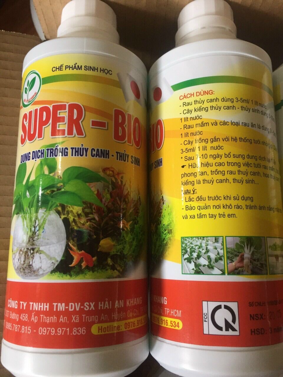 1 lọ Dung dịch trồng thủy canh, thủy sinh Super - Bio chai 1 lít