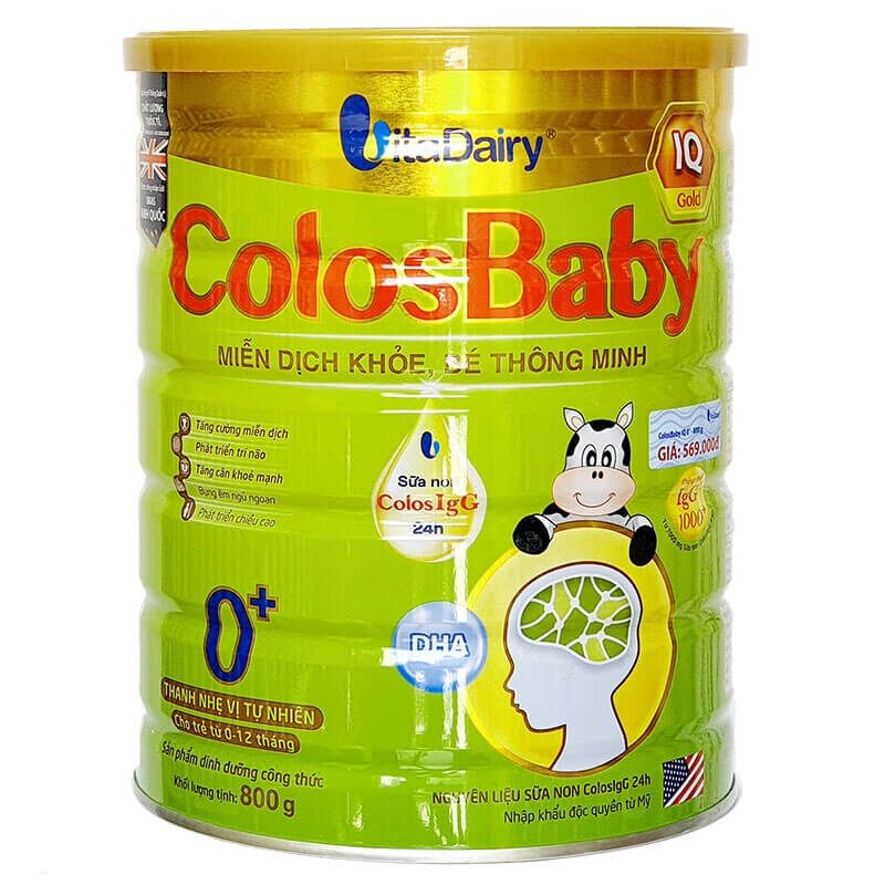 Sữa bột Colosbaby IQ 800gr đủ loại (Date 2026,mã Qr tích xu đầy đủ)