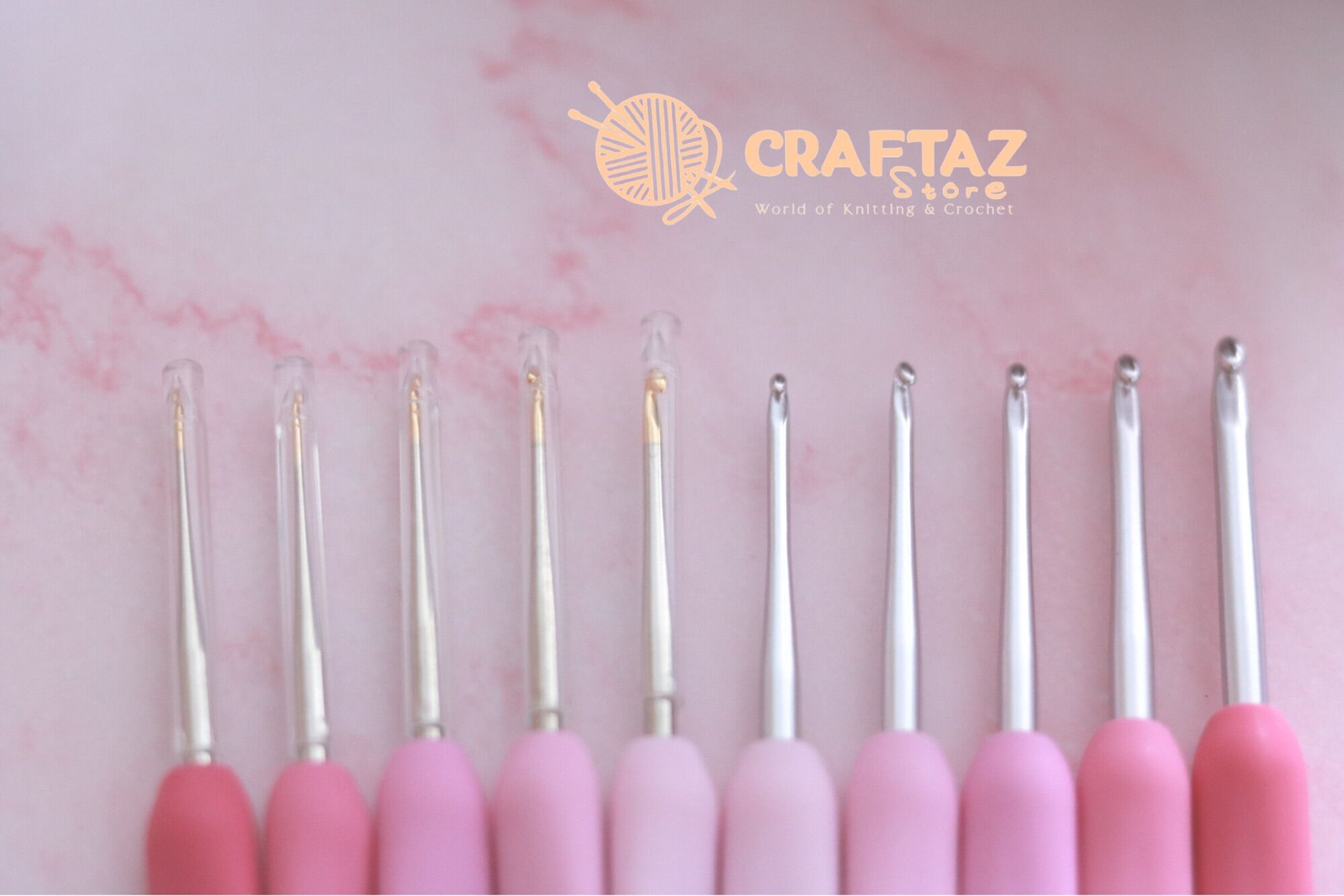 ETIMO Rose Lace Crochet Hook set ( kim móc Tulip rose size nhỏ)