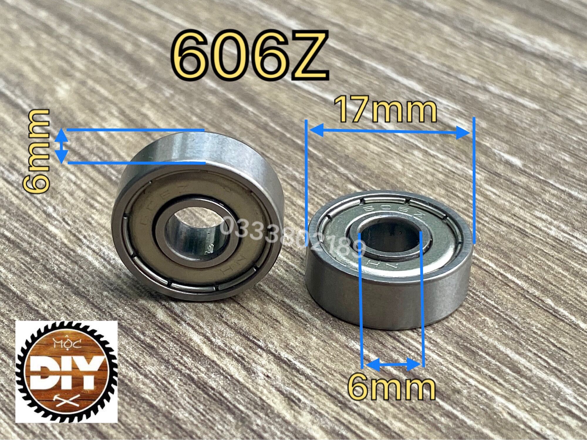 BẠC ĐẠN 606/ BẠC ĐẠN TRỤC 6mm/ Vòng Bi 606 (6x17x6mm) ( hàng tháo máy)