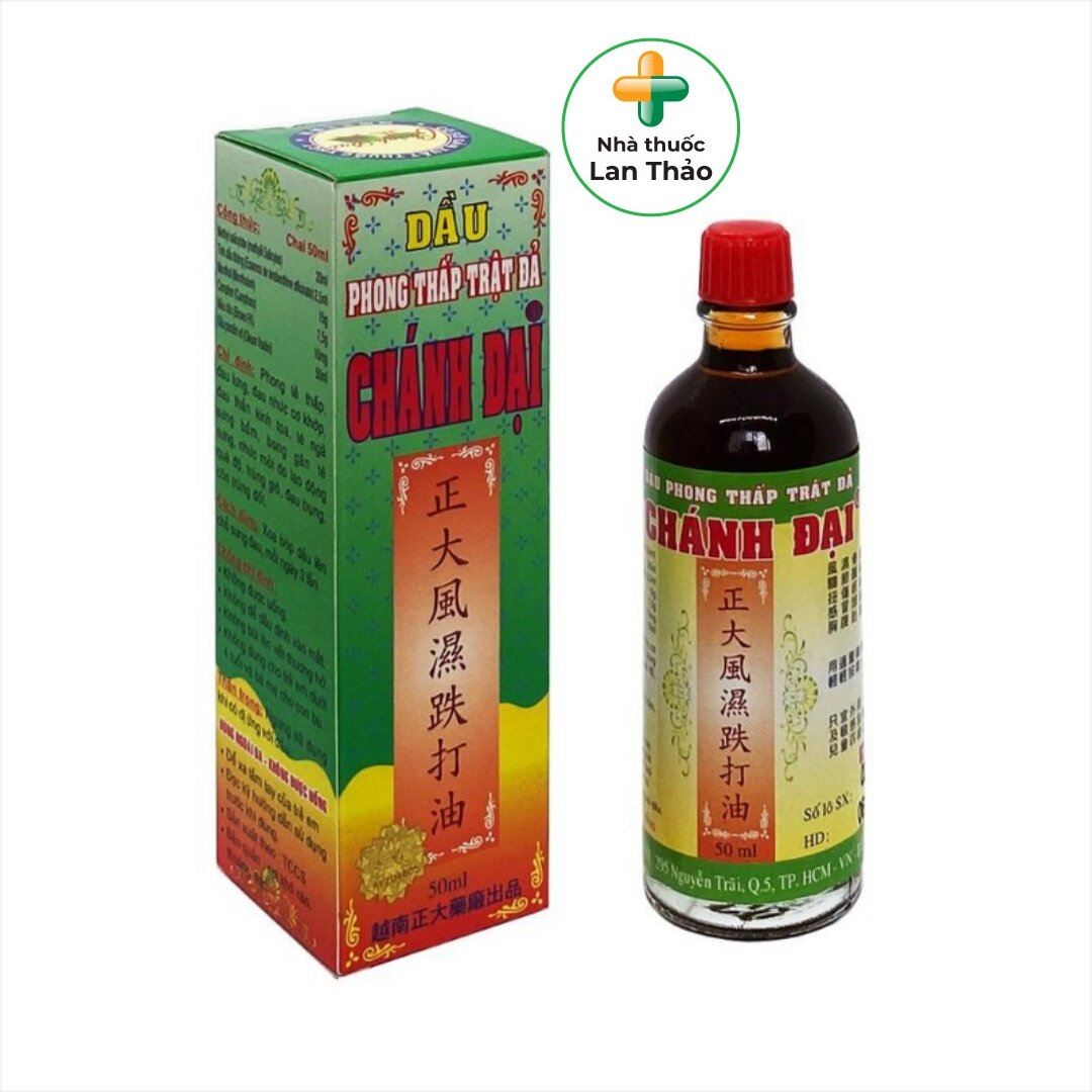 DẦU XOA BÓP PHONG THẤP TRẬT ĐẢ CHÁNH ĐẠI CHAI 50ML