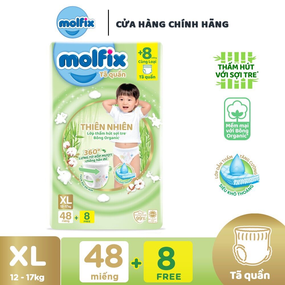 Bỉm molfix tã quần đủ size cho bé