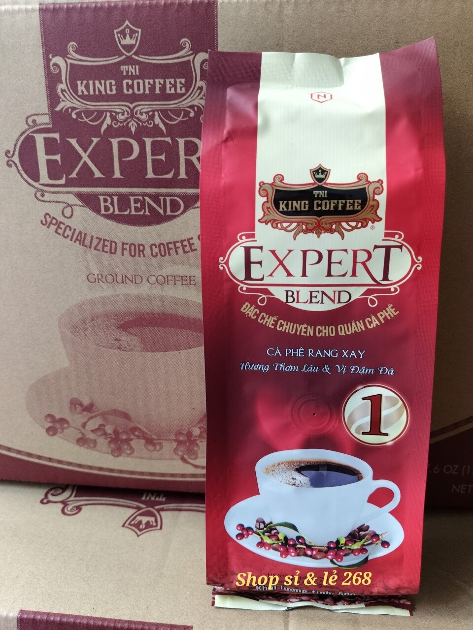 Cà Phê Rang Xay Expert Blend 1 KING COFFEE - Túi 500g
