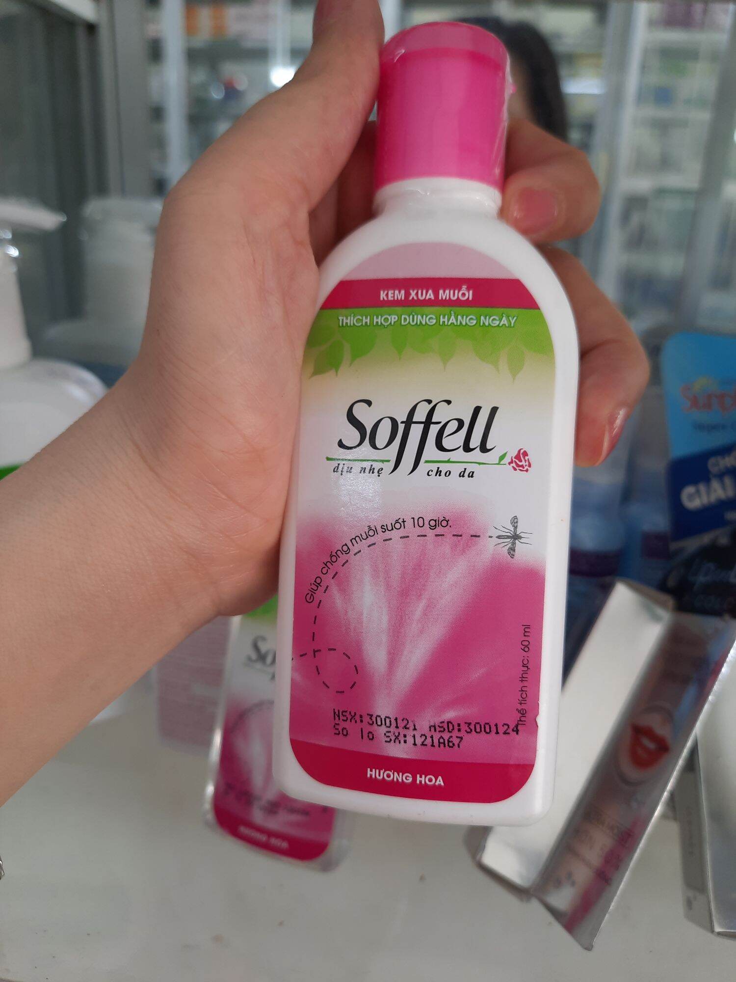 Kem đuổi muỗi soffell bôi 60ml hiệu quả suốt 8 giờ