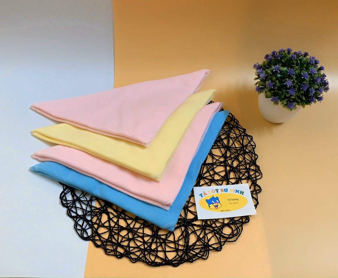 Combo 5 tả chéo Màu cho bé sơ sinh