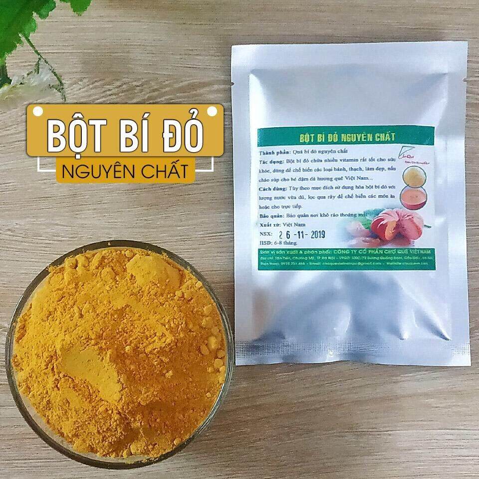 bột bí đỏ tự nhiên