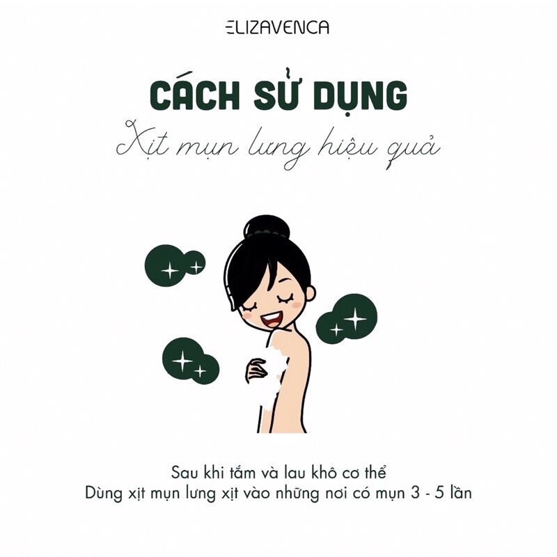 🔥GIÁ TỐT🔥COMBO Xà Phòng + Xịt Mụn Lưng ELIZAVENCA