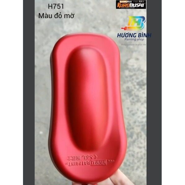 Sơn samurai màu đỏ mờ h751
