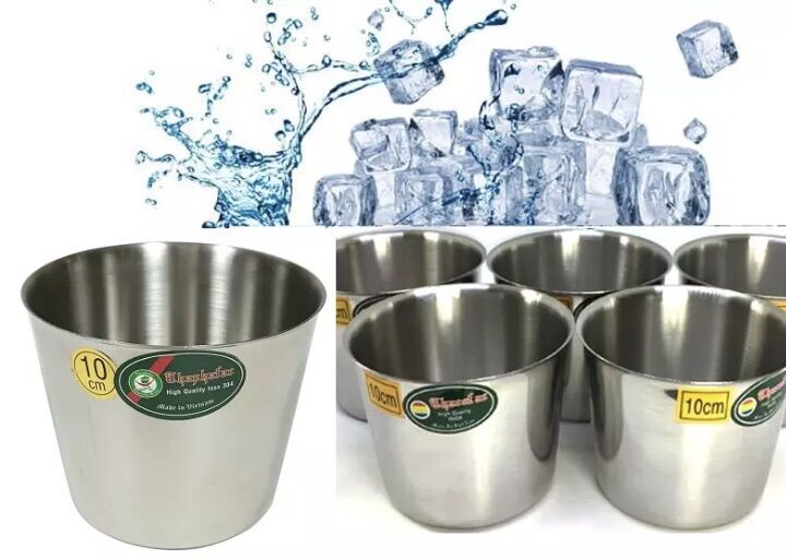 Bộ 10 ly làm đá inox 304 size 10cm,9cm,8cm
