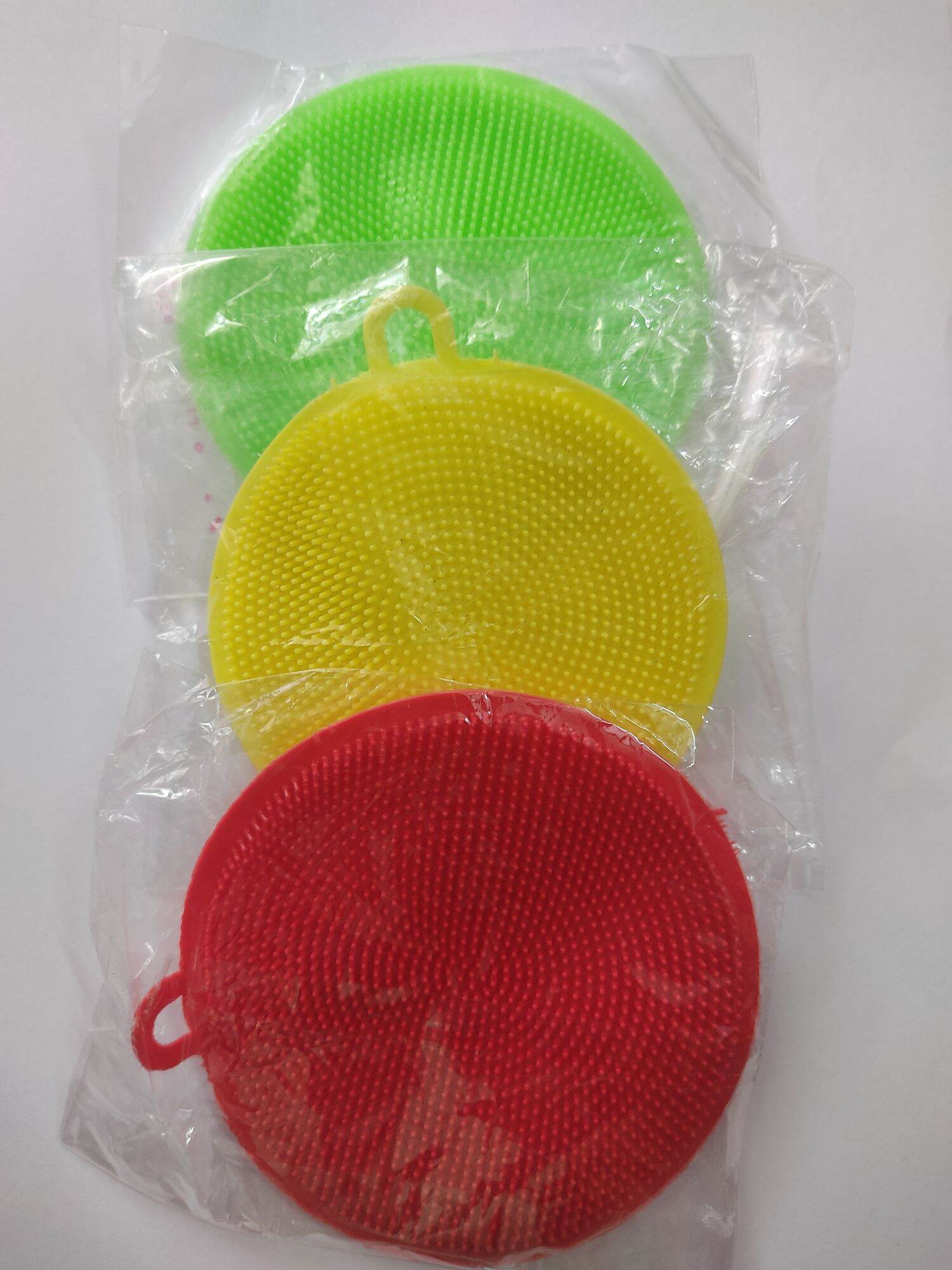 Miếng cọ rửa chén bát tròn silicon