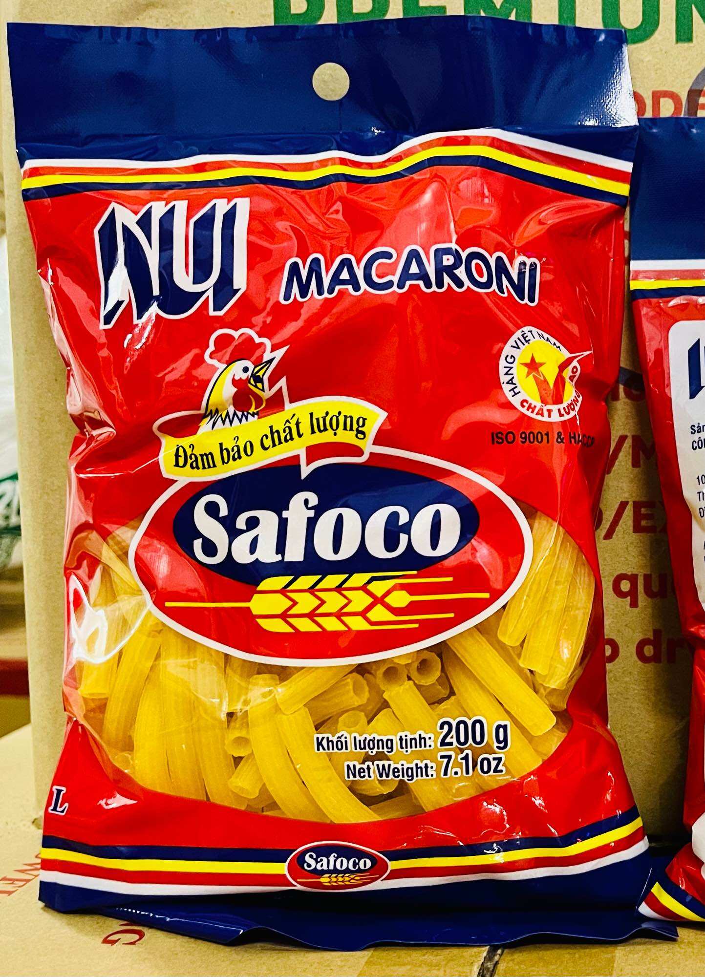 Nui ống/Nui sao/Nui chữ c Safoco gói (200g)