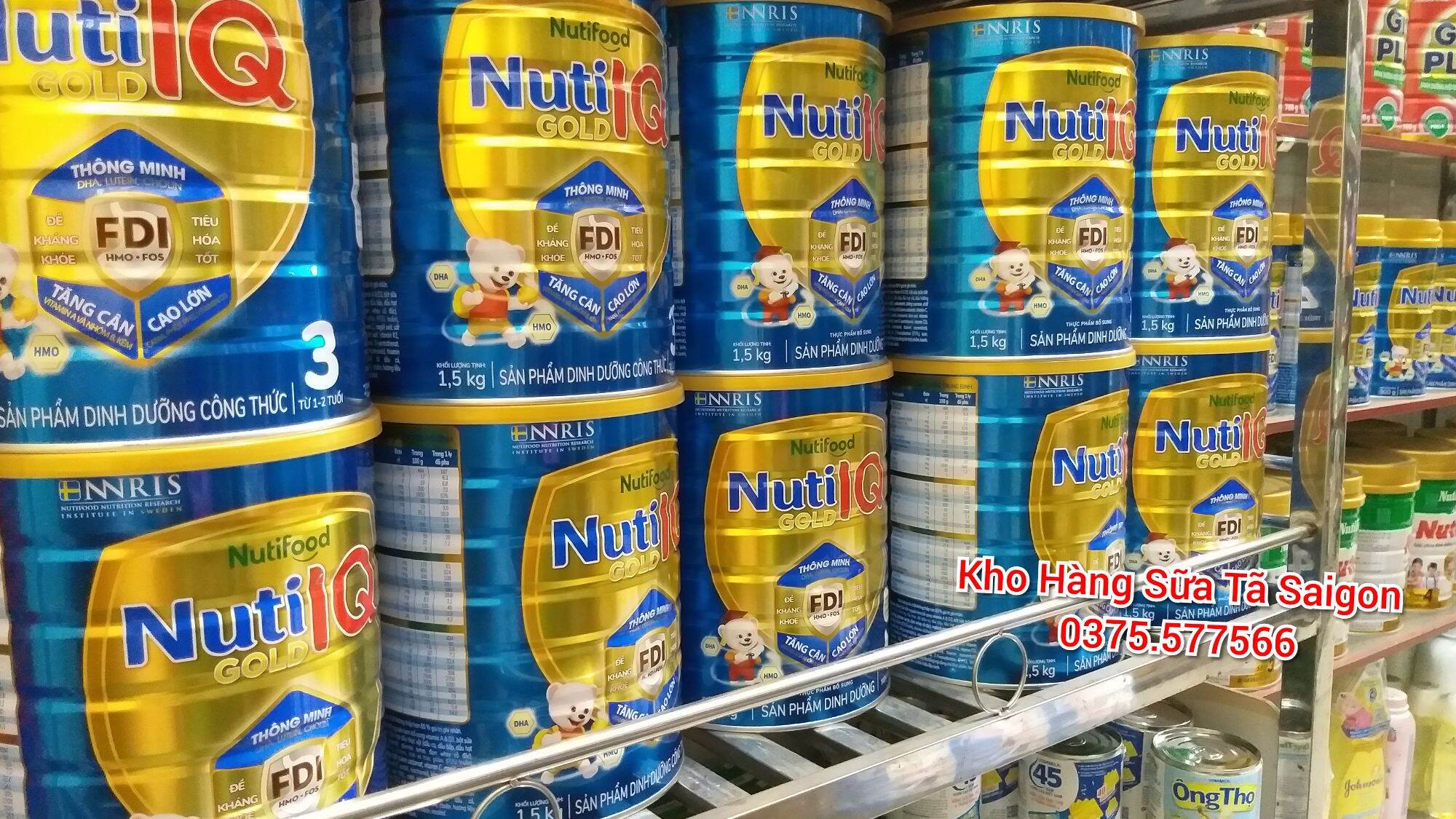 Sữa bột nuti iq gold lon 1.5kg của nutifood