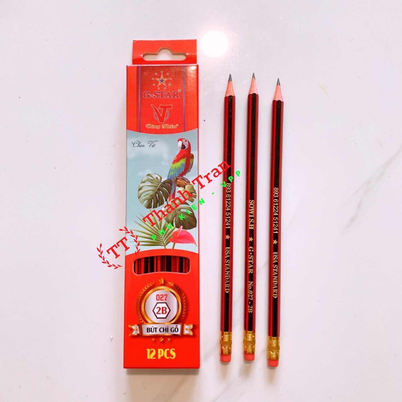 Hộp 12 cây bút chì 2B Gstar No.027