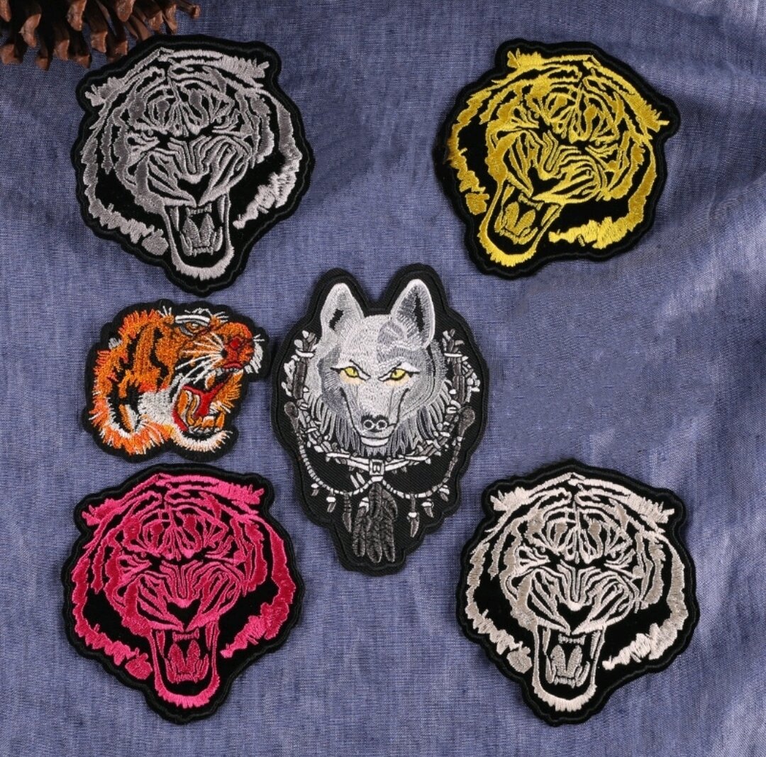 Sticker Thêu Ủi Hình Con Sói Cao Cấp MS445872