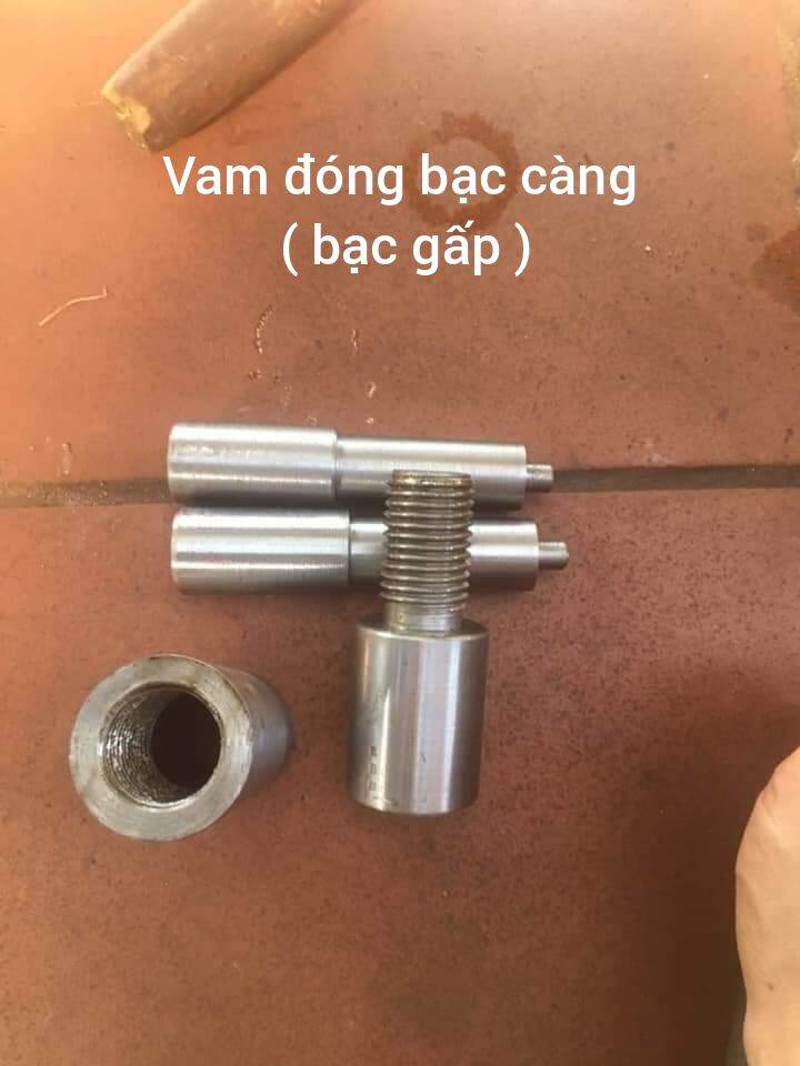 vam đóng bạc gấp xe máy
