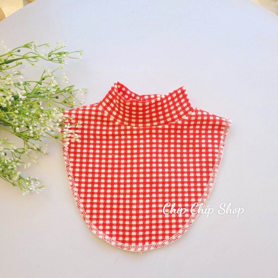Yếm cổ 3 phân cotton giữ ấm cho bé trai, bé gái