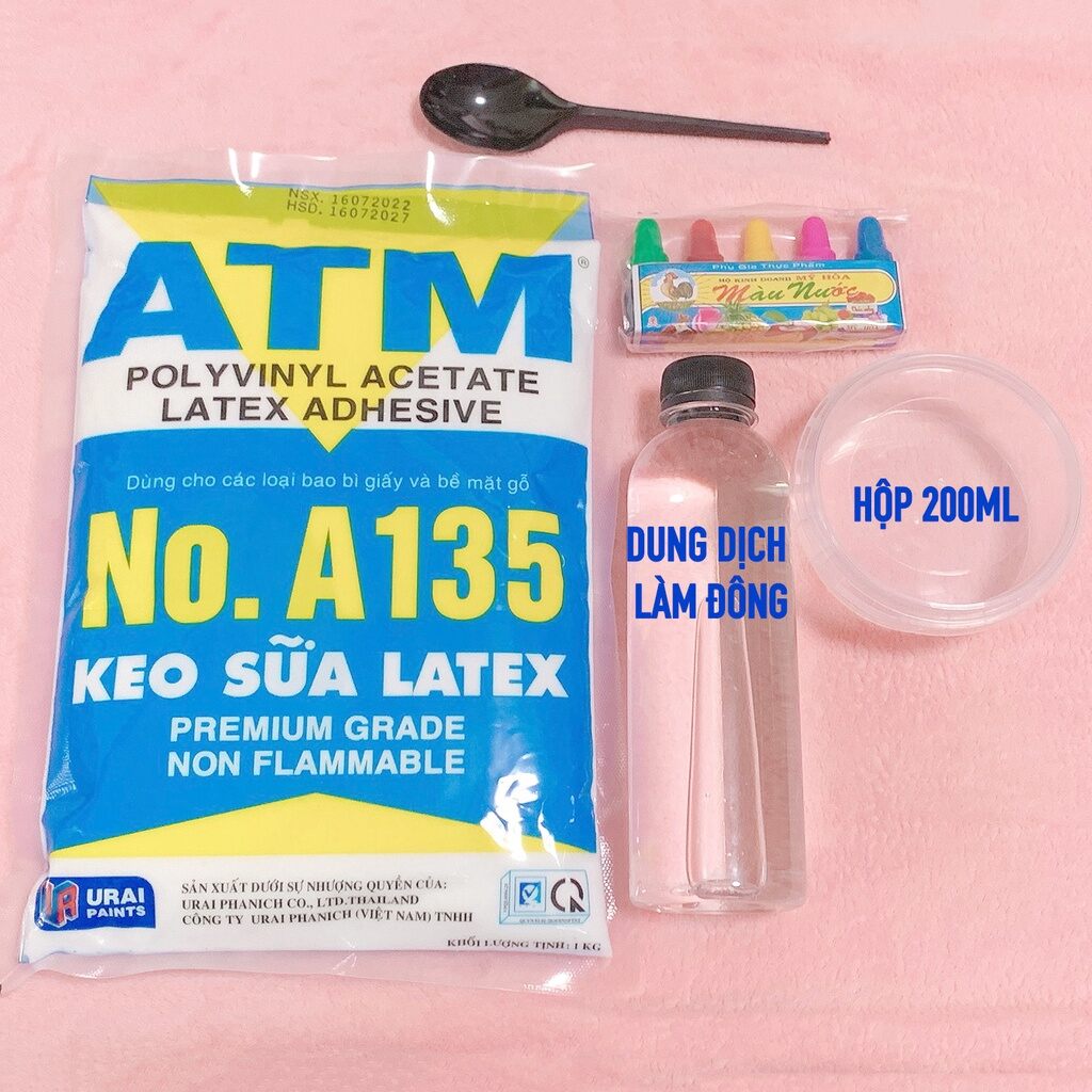 Bộ kit làm basic slime 1kg khổng lồ - nguyên liệu làm slime