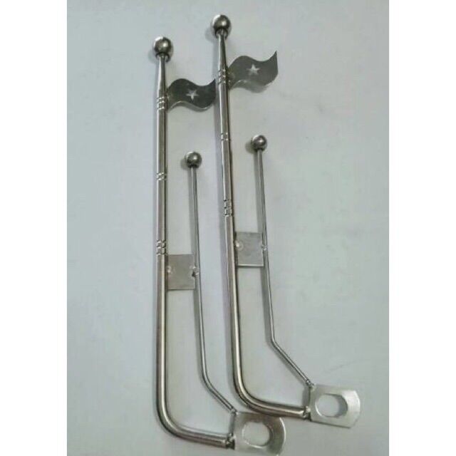 Cờ inox gắn các dòng xe