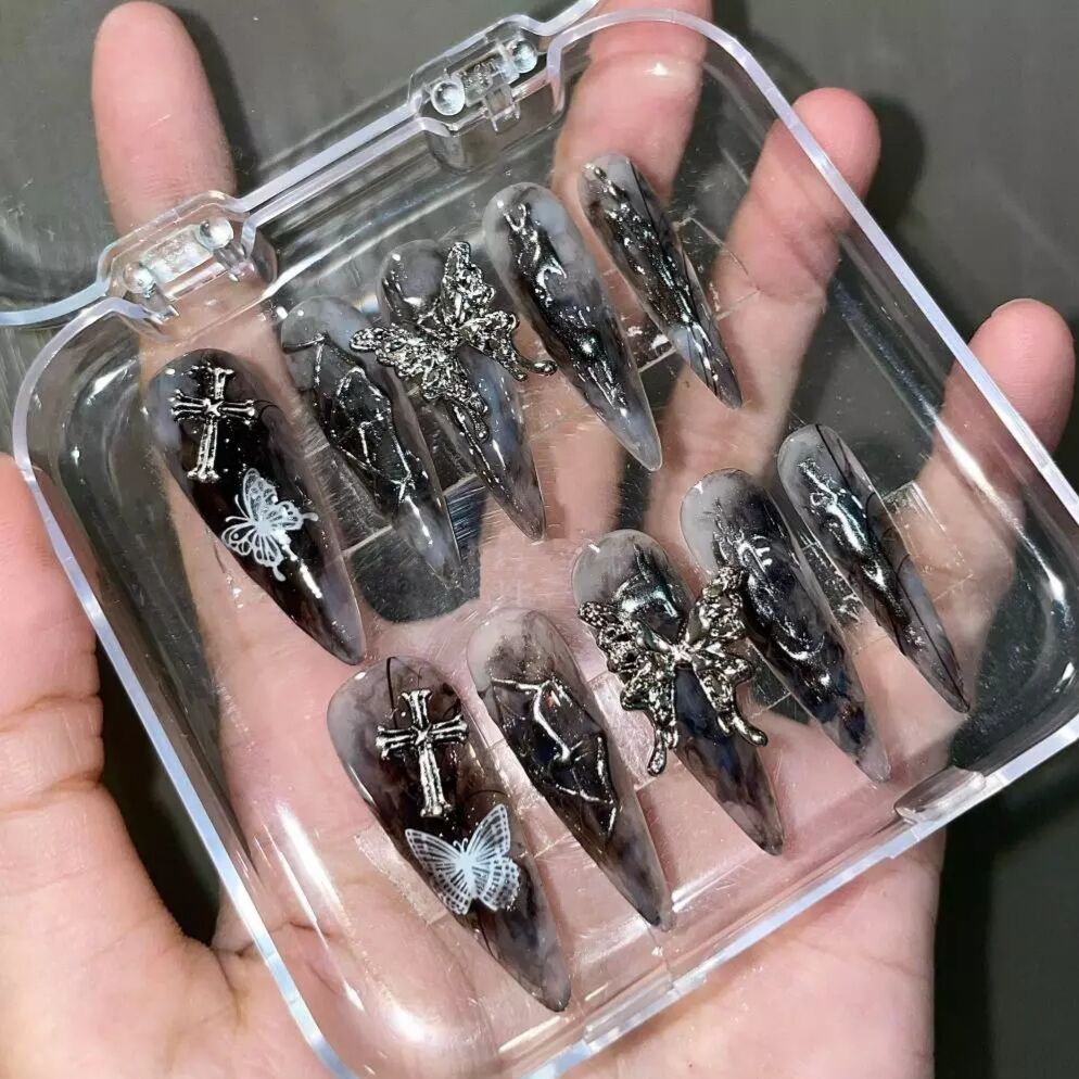 Nail box móng úp thiết kế tặng kèm keo và dũa