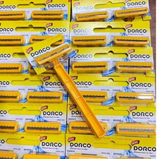 🪒Lố 12 Cây Cạo Râu Dorco Vàng siêu bén