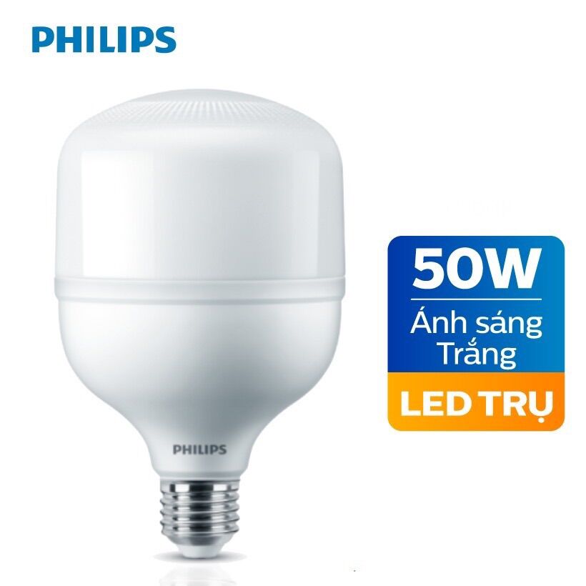 Bóng led bulb hi-lumen g3 50w e27 philips. bóng led trụ 50w philips. sản phẩm chính hãng philips