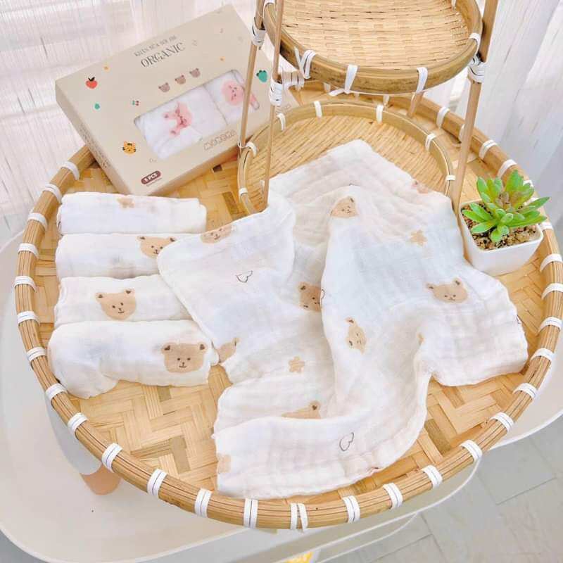 Khăn sữa sợi tre Monona Organic
