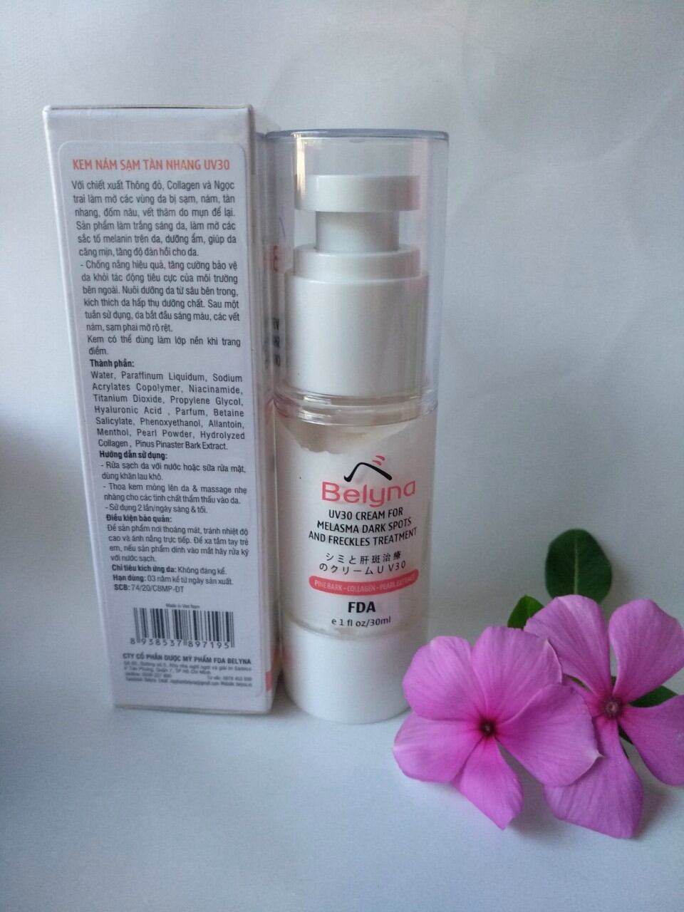 kem belyna nám tàn nhang đồi mồi 30ml