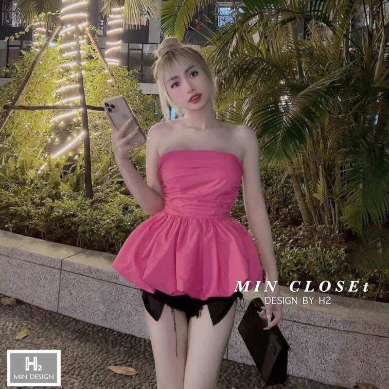 ÁO PEPLUM KHÔNG TAY BÍ A250