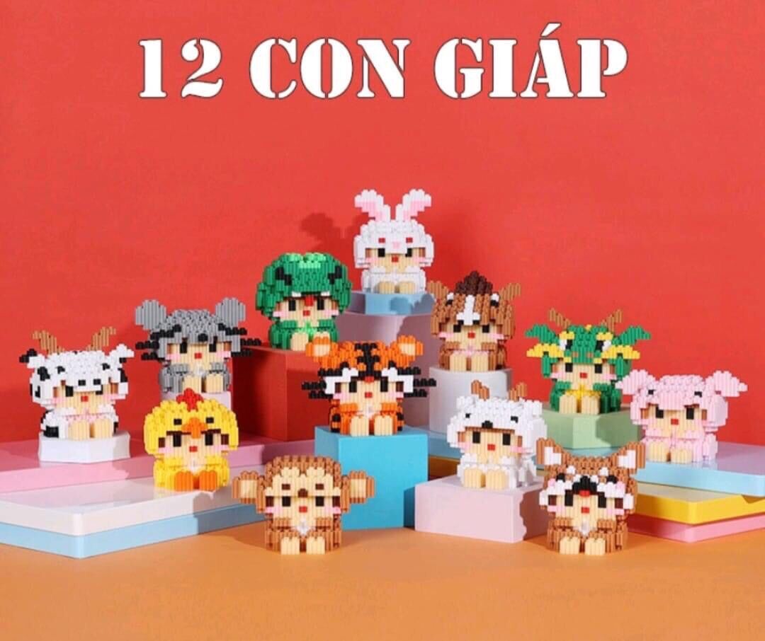 Set đồ chơi lego 12 con giáp